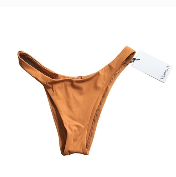 Vitamin A California Cut Bikini Bottom Marigold - Picture 4 of 8